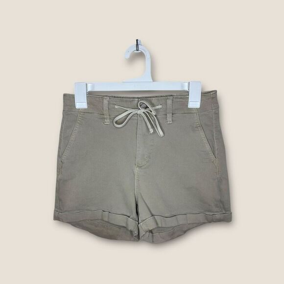 Paige Christy Shorts Tan Size 26 Drawstring Waist - Picture 4 of 13
